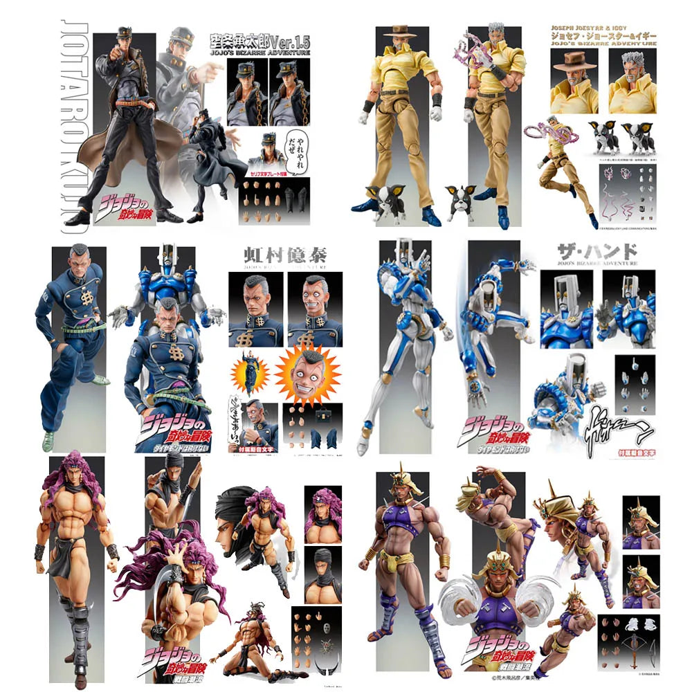 Anime Figures All Types Medicos Original Super Action Statue Jojo's Bizarre Adventure Season 1-8 Anime Model  Action Anime Toys