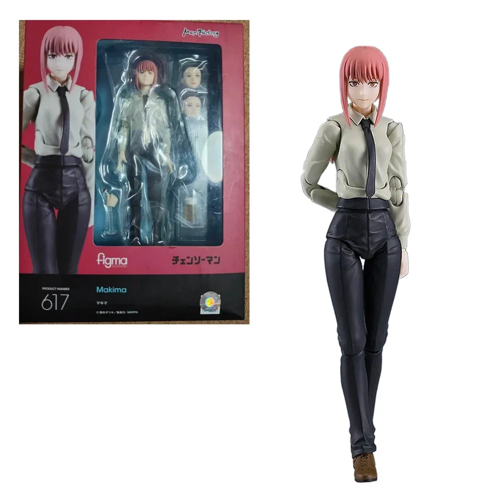 Genuine Original Max Factory figma 617 Makima Anime Character Figure Movable Model Children's toys Gifts In Stock