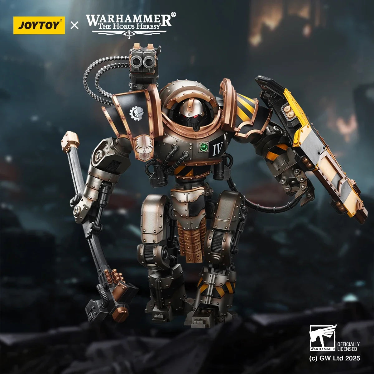 【Pre-sale】JOYTOY 1/18 Warhammer "The Horus Heresy" Iron Warriors Iron Circle Domitar-Ferrum Class Battle-automata Action Toy