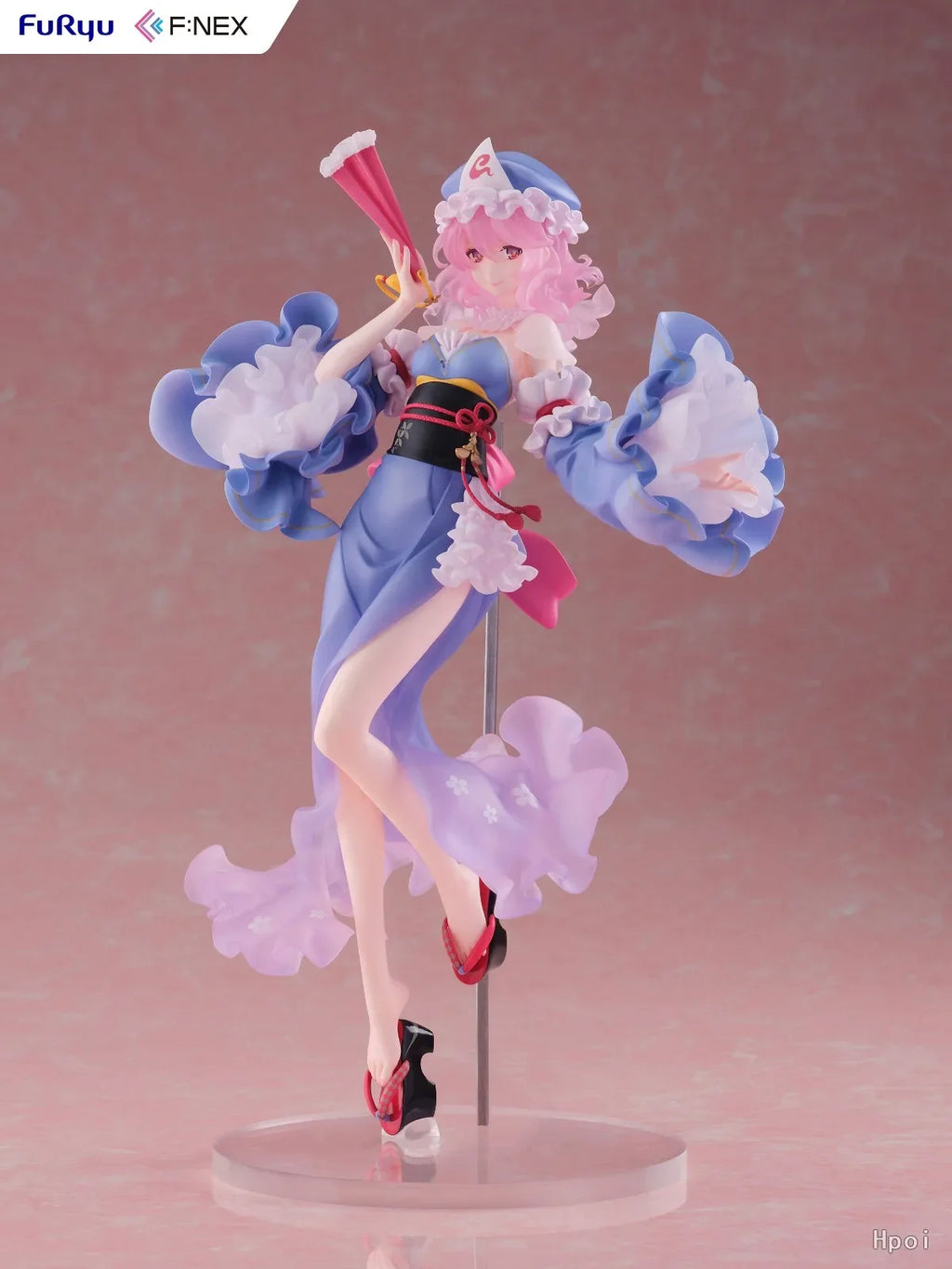 【In Stock】Original F:NEX Touhou Project Saigyouji Yuyuko Illustration By Ideolo 1/6 Scale Anime Figure Model Toys Ornaments