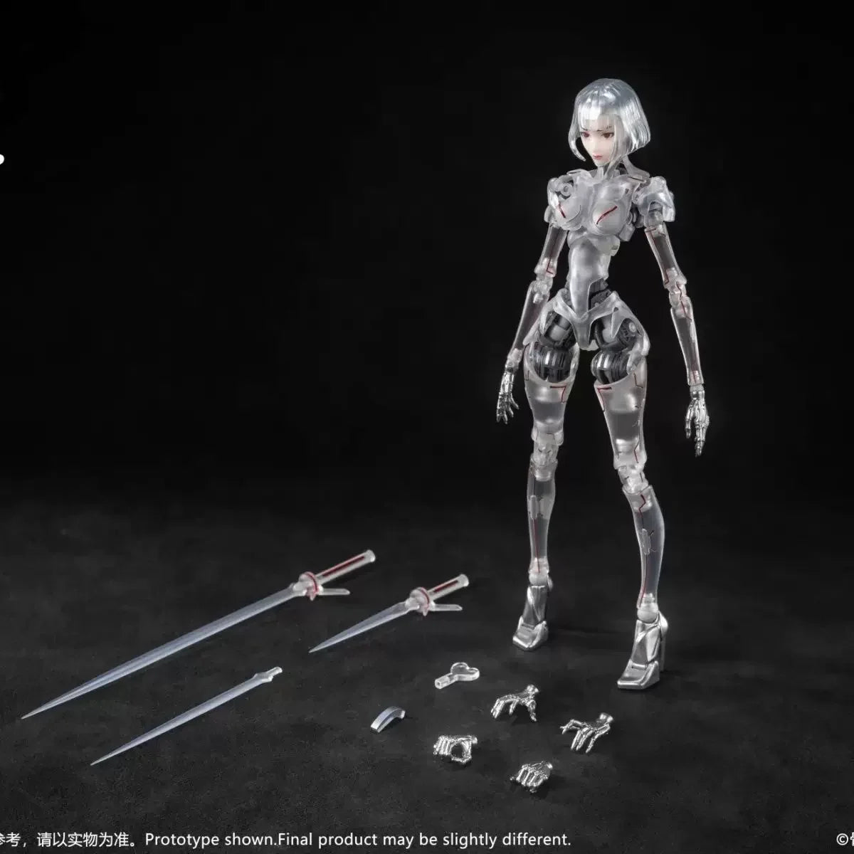 Sci-Fi Android Figure 1/12 AI Agent Femella C1 Action Figure Movable Joints Model Collectible GK Toy Desktop Ornament Anime Gift