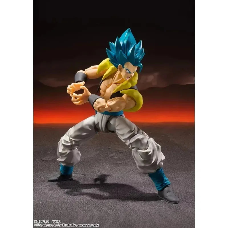 In Stock BANDAI S.H.Figuarts Original Dragon Ball Super Gogeta Super Saiyan God Super Saiyan Blue Action Figure Toy