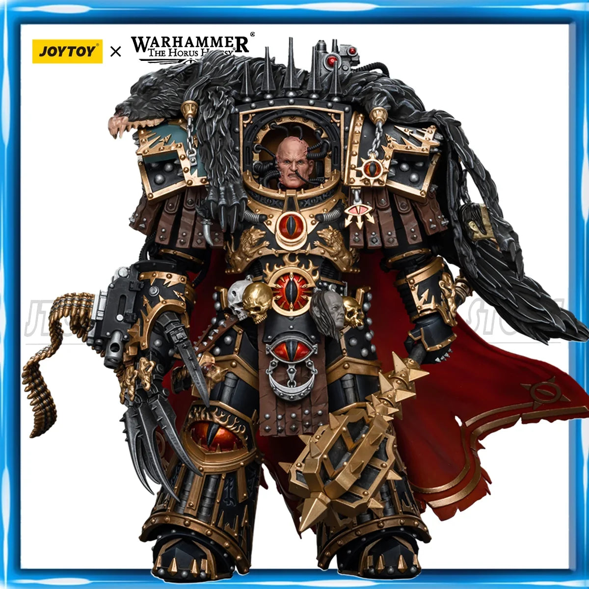 JOYTOY Warhammer 40K 1/18 Action Figures Sons of Horus Warmaster Horus Anime Figures Toys Model