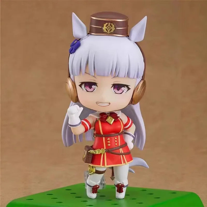 Q-Version Pretty Derby Series Anime Character Face Action Figure Desktop Decor Surprise Kawaii Girl Exquisite Toy Model Gifts