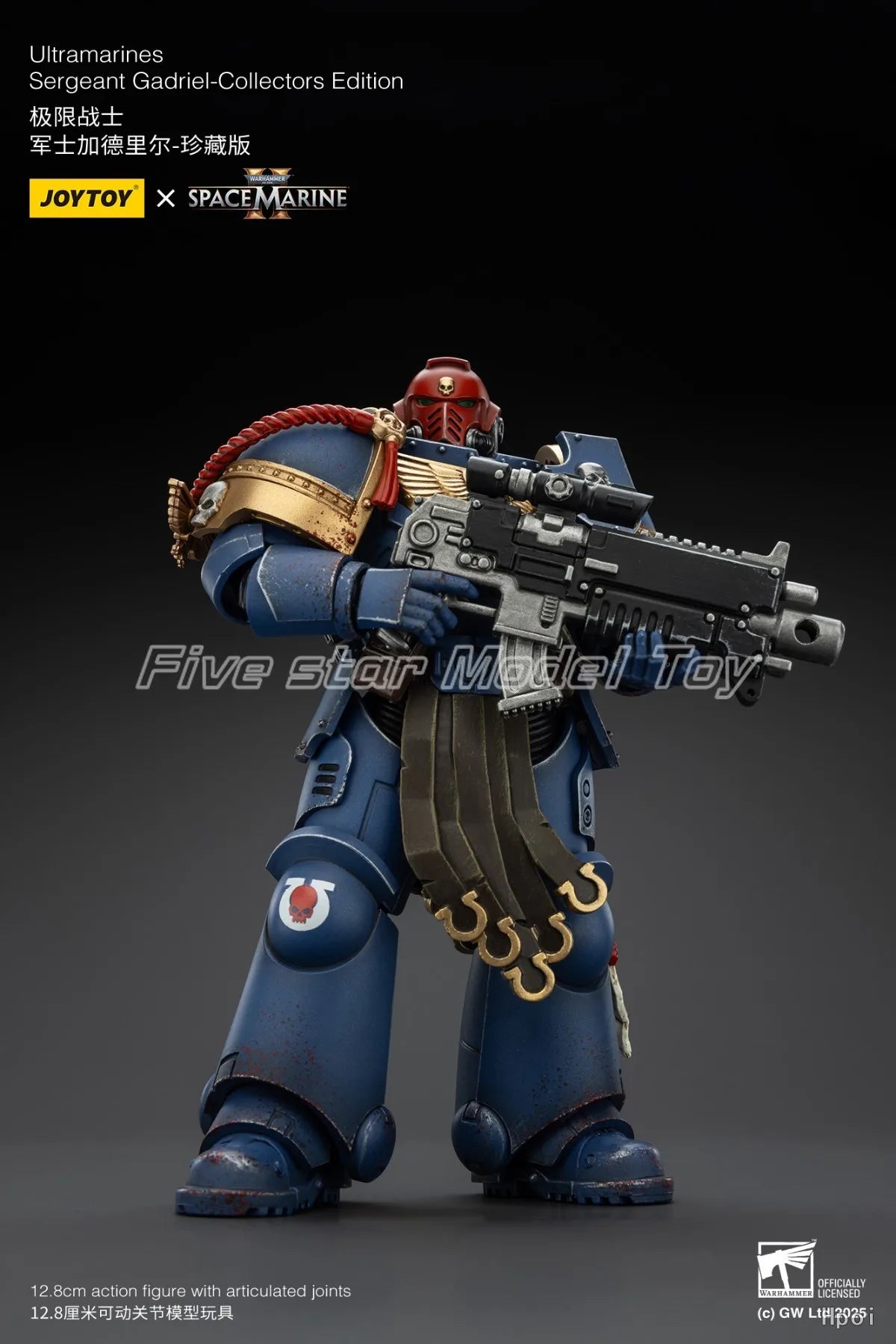 [FS]JOYTOY Warhammer 40K Ultramarines Lieutenant Titus-Collectors Edition 3pcs 1/18 Action Figures  Anime Model Toys Gift