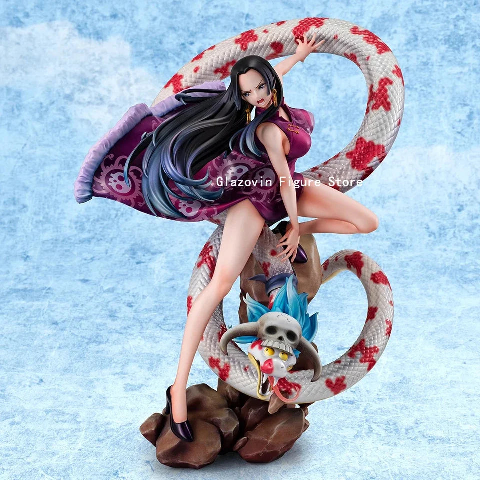 Original Genuine MegaHouse One Piece 27cm Boa Hancock PVC Statue Model Doll Desk Decoration Collectible Toys Christmas Gift