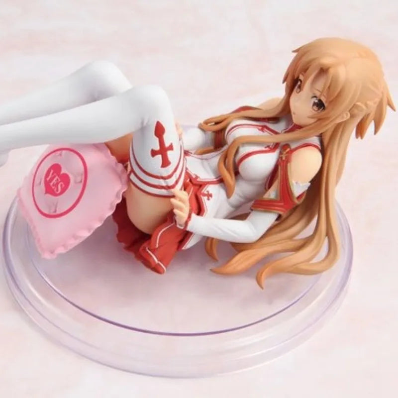 Sword Art Online Anime Yuuki Asuna Figure Model Desktop Decoration PVC Doll Action Figure Collect Toys Gifts