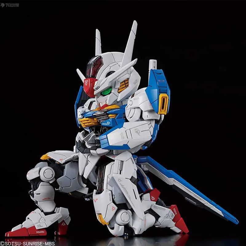 in stock Bandai Original MGSD XVX-016 GUNDAM AERIAL Anime Action Figure Assembly Model Toys Collectible Model Ornaments Gifts