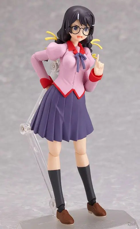 Original Max Factory Figma #147 Bakemonogatari Hanekawa Tsubasa Anime Figure Model Toy Gift Collection