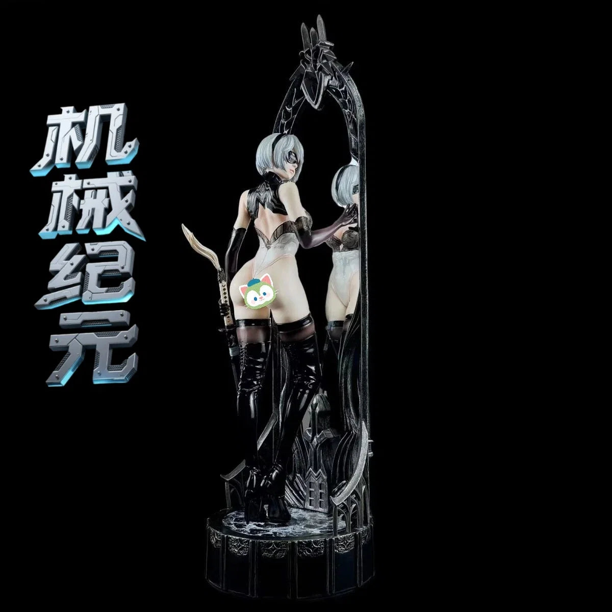 ADS Studio NieR: Automata statue series NieR Mirror 2B Double-headed  Domineering Maid anime Can Favorite PVC model figurine