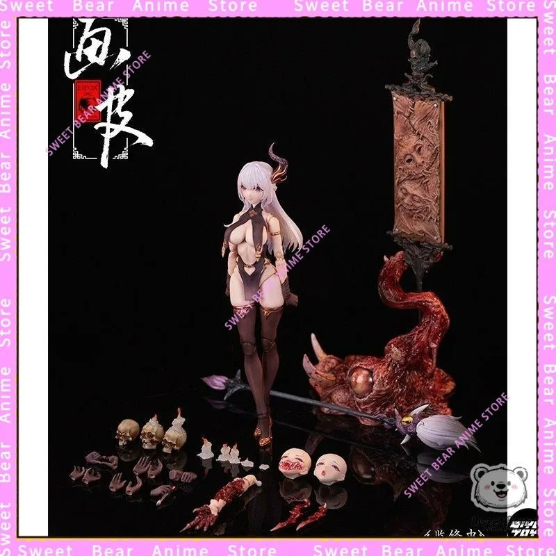In Stock EIIFOX BEARPANDA Chinese Mythological Ghost Painted Skin 1/12 Scale Action Figure Anime Model Trendy Toys Desktop Doll
