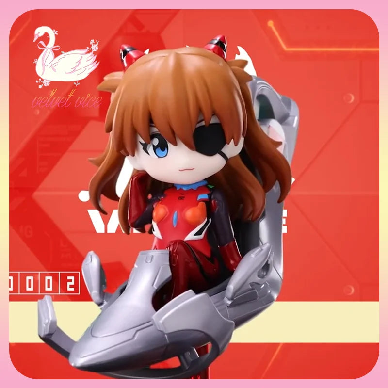 Original Gong Neon Genesis Evangelion EVA Pilot Series Figures Blind Box Asuka Anime Peripheral Collection Ornament Kids Gifts