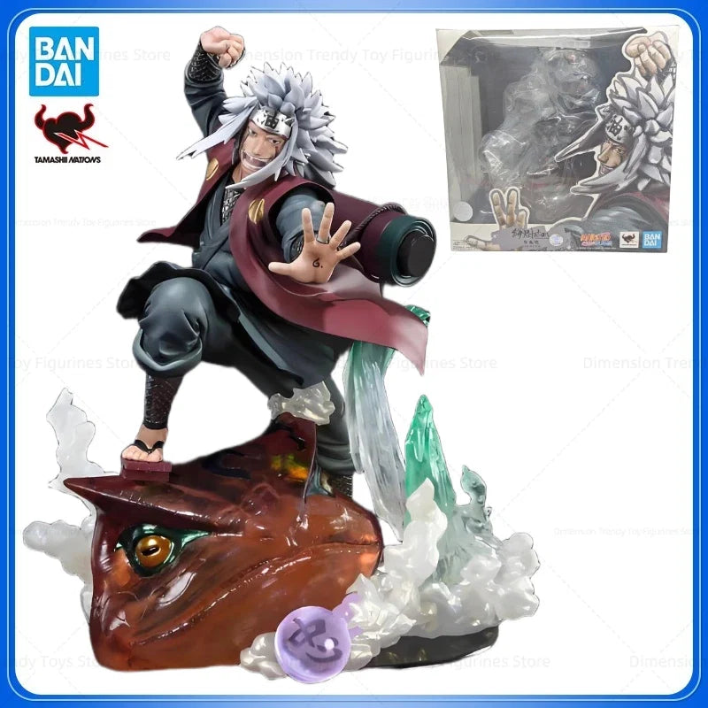 Bandai In Stock Original Figuarts ZERO Anime Naruto Jiraiya Action Figure Model Toy Gift Collection Hobby DT