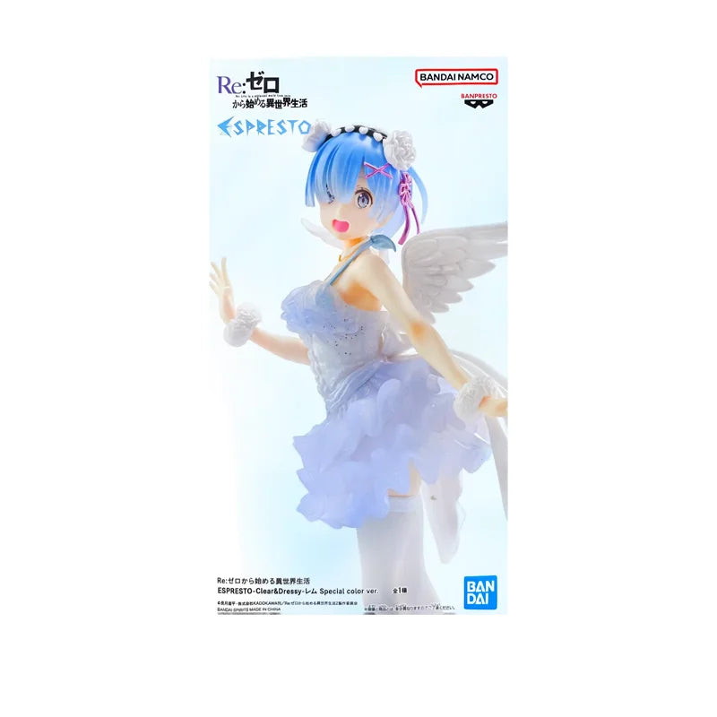 Bandai Japan-Version Megahouse Re Zero Engel Rem Figur PVC Anime Sammler Heimdekoration Detailliert Hochwertiges Sammlerstück