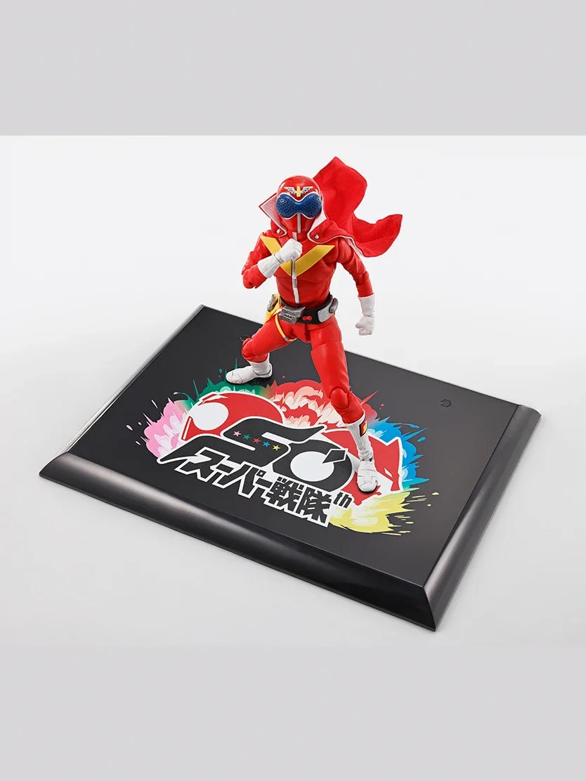 [In Stock] Original Bandai Sh Figuarts SHF Akaranger 50th Action Figures Anime Model Toys Collection Himitsu Sentai Gorenger