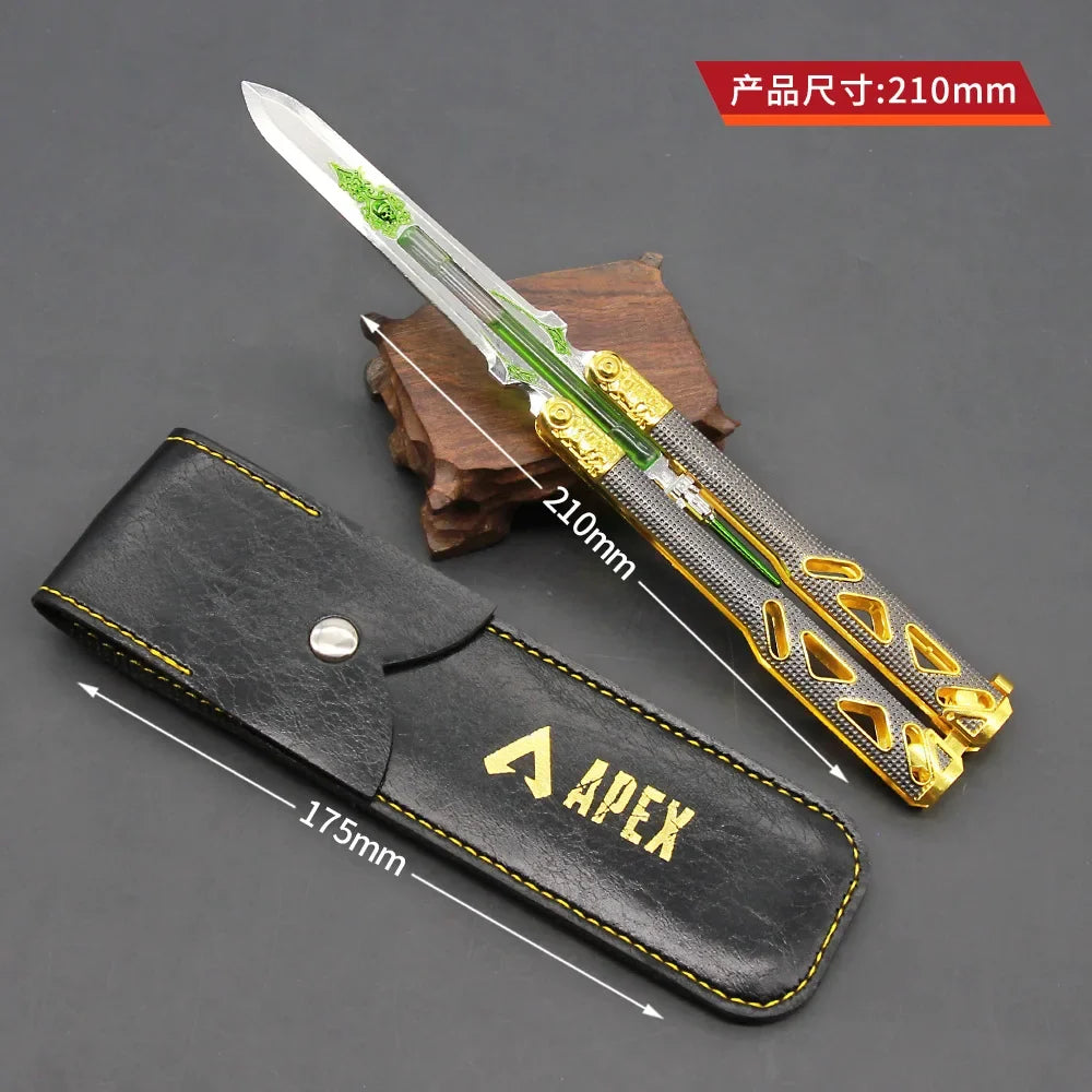 Apex The Hidden Blade Legends Crypto Heirloom Biwon Blade Weapon Keychain Game Anime Katana Swords Knife Boy Kid Decoration Gift