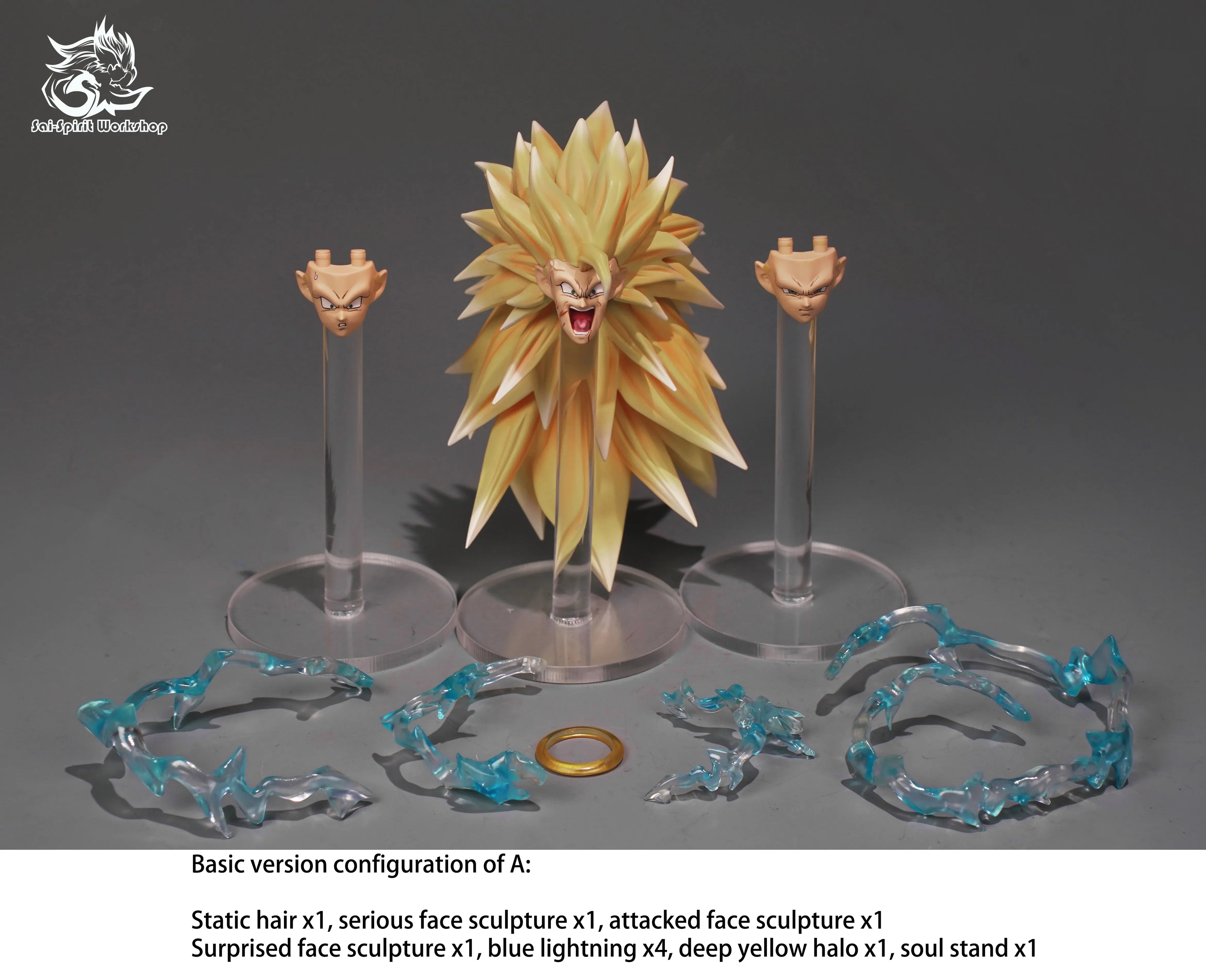 Pre-Sale SSW Studio For Goku (Accessory Kit) Super Saiyan 3 SSJ3 Dragon Ball SHF Special Effect Parts Figure Anime Model Toys