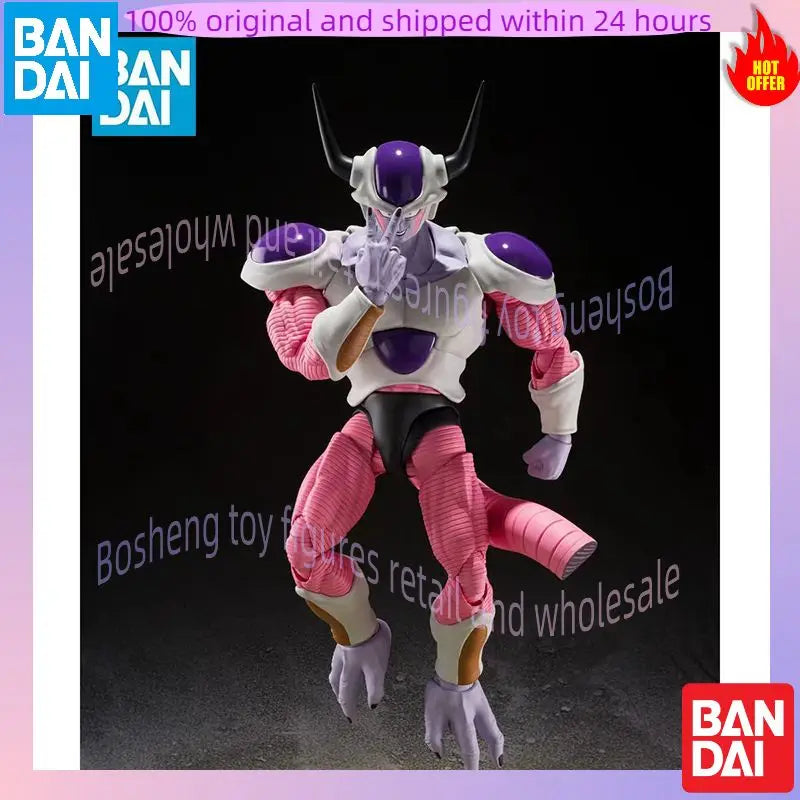 Original Bandai S.H.Figuarts Frieza Second Form Dragon Ball In Stock Anime Action Collection Figures Model Toys