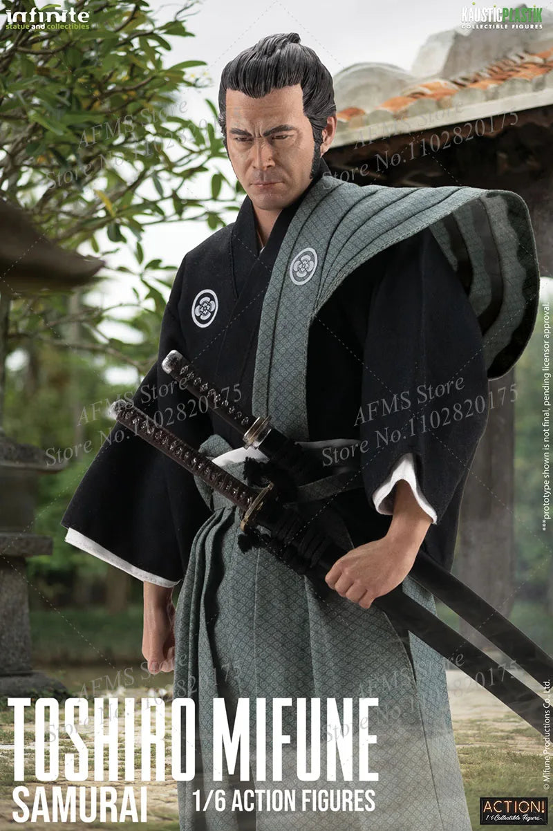 Infinite Statue X Kaustic Plastik 1/6 Scale Collectible Figure Toshiro Mifune Samurai Ronin 12" Men Soldier Action Figure Model
