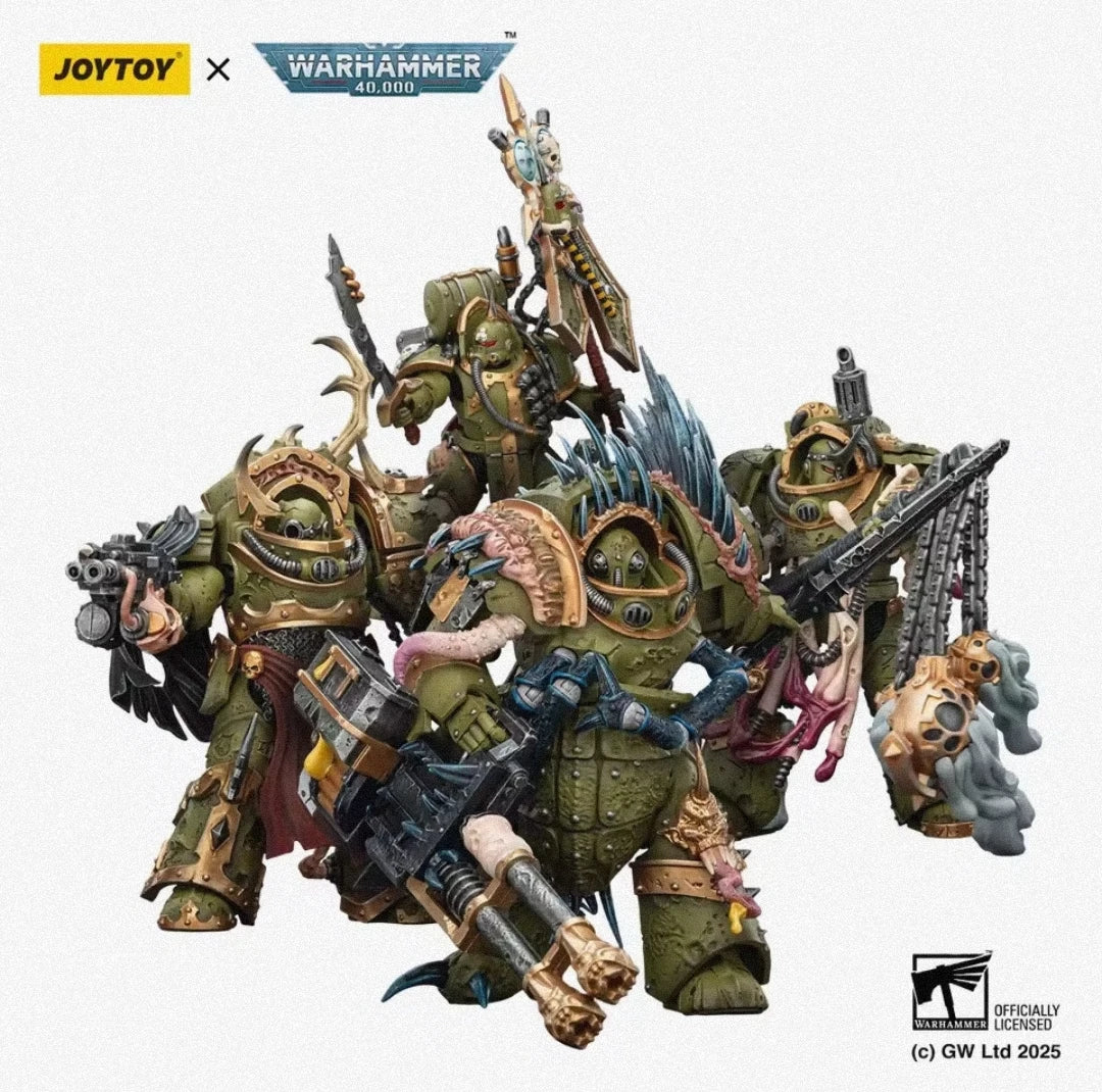 JOYTOYDark Source Warhammer40KDeath Guard Death Shroud Terminator Trio1:18Movable Soldier