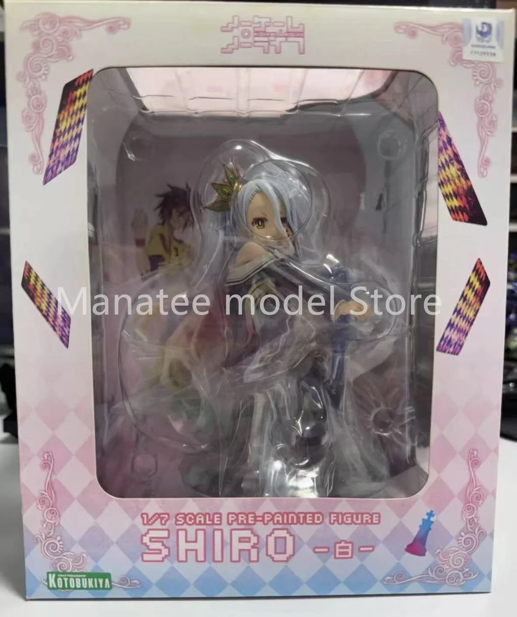 100% Original: Kotobukiya Game Life NO GAME NO LIFE White Figure PVC Model Doll Toys birthday gifts Colletible Model Toy