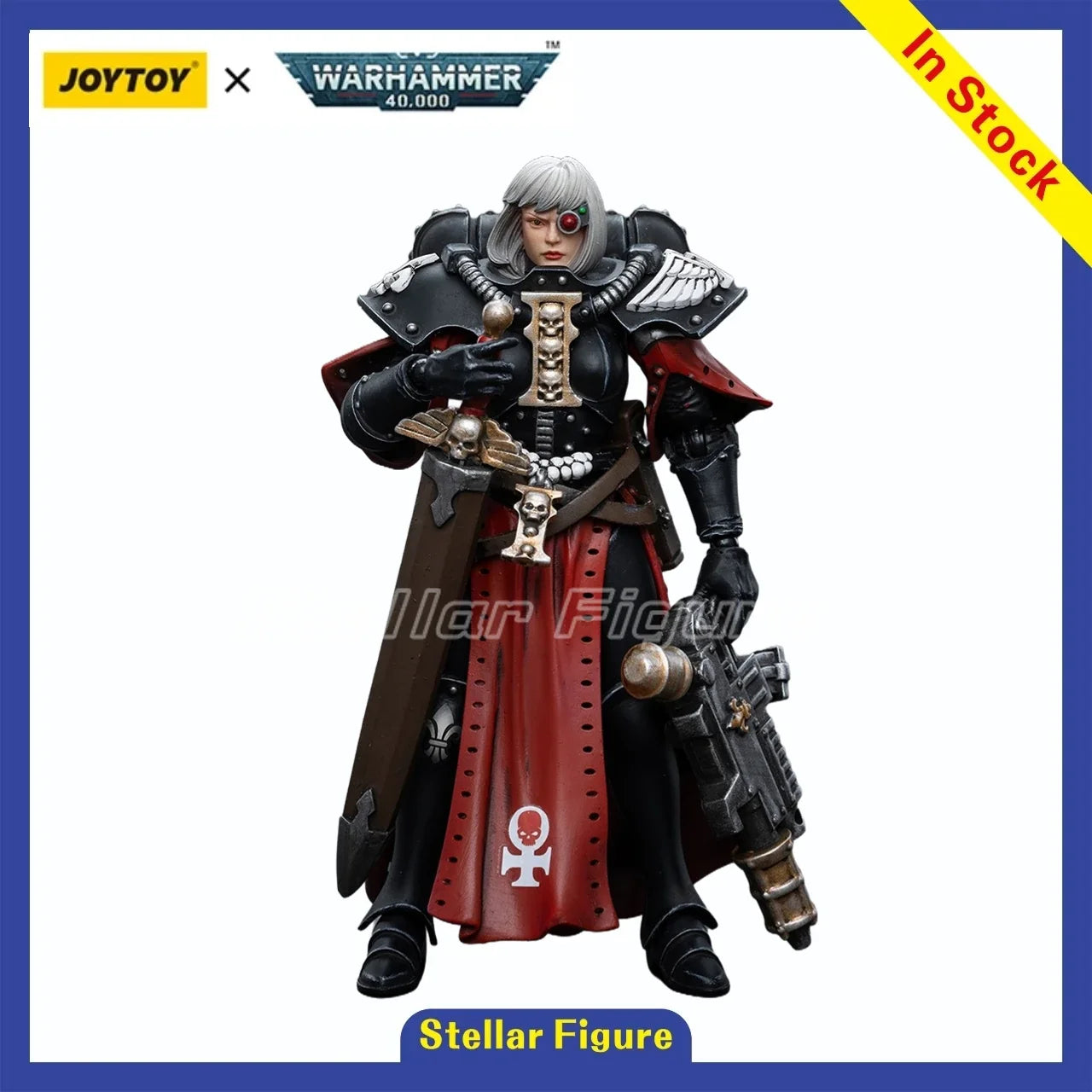 【SF】JOYTOYS 1/18 Action Figure Adepta Sororitas Battle Sister Sister Superior Kassia Model Toys Gifts Collection Ornaments