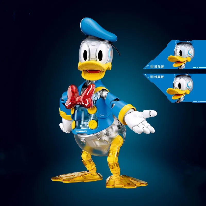 Original Disney Sluban Pleyerid Mickey Donald Duck Anime Figure Model Statue Assembly Toys Desktop Ornament Christmas Gifts