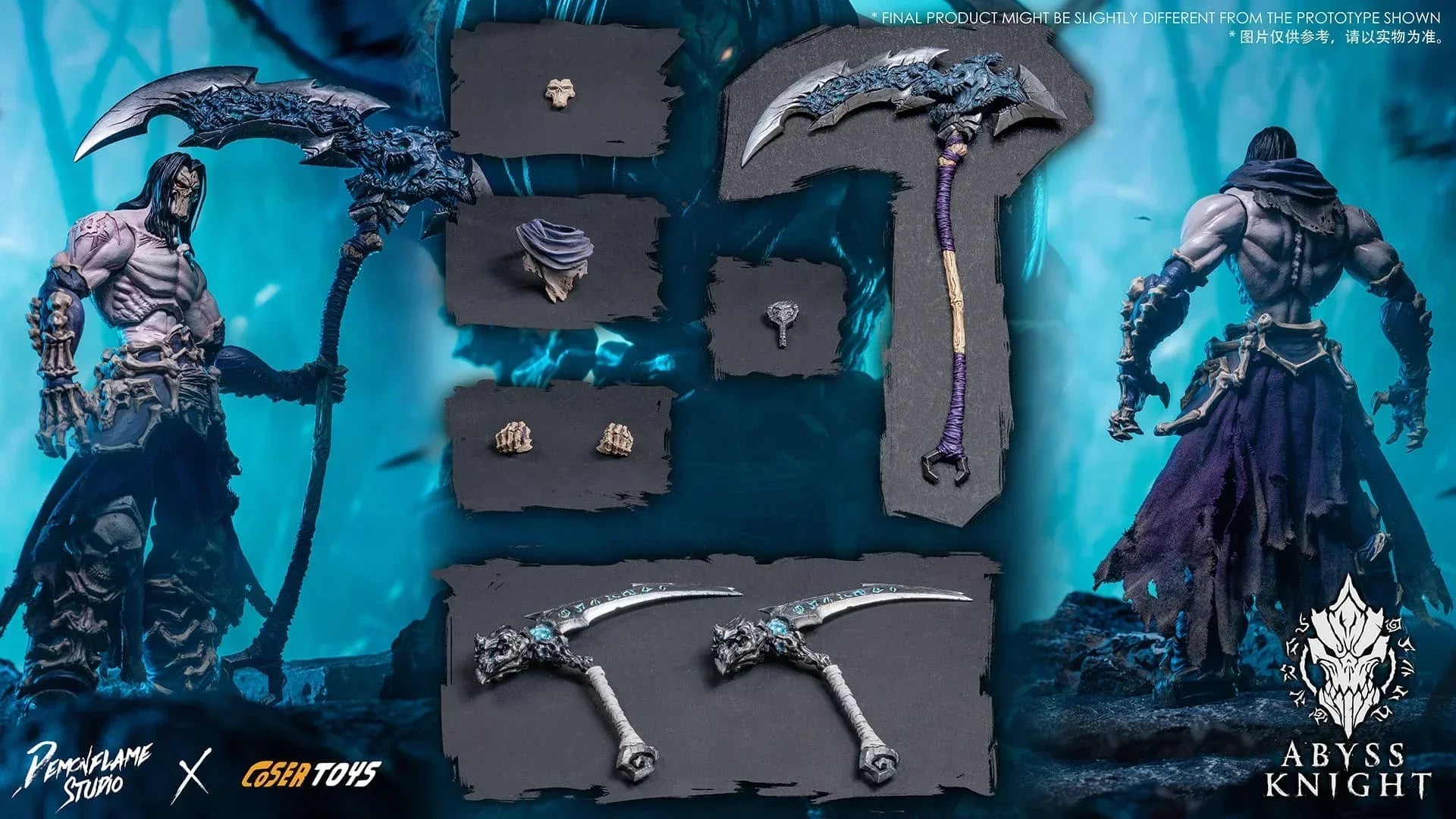 In Stock Magic Fire Studio COSERTOYS 1/12 Dark Bloodline Abyssal Knight Action Figure Model Toys