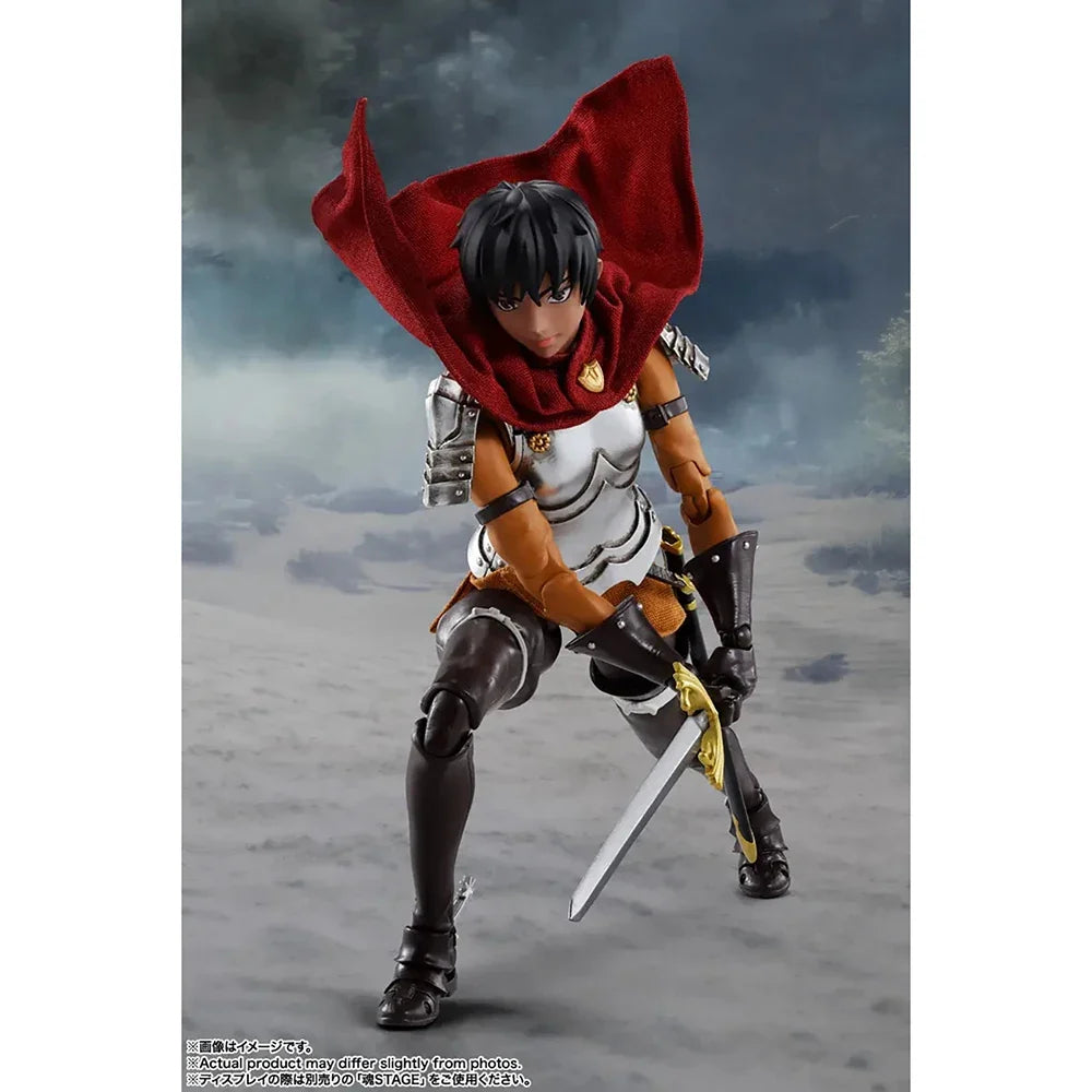Original New BANDAI S.H.Figuarts Casca (Band of the Hawk) 14.5cm SHF Collectible Action Anime Figure Model Toys