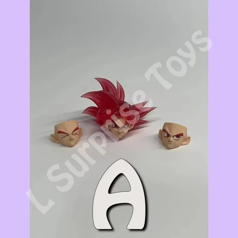 PT CUSTOM Dragon Ball Z Super Saiyan God Ultra Instinct Son Goku Head Accessories Head sculpt Anime Action Figures Toys Gifts