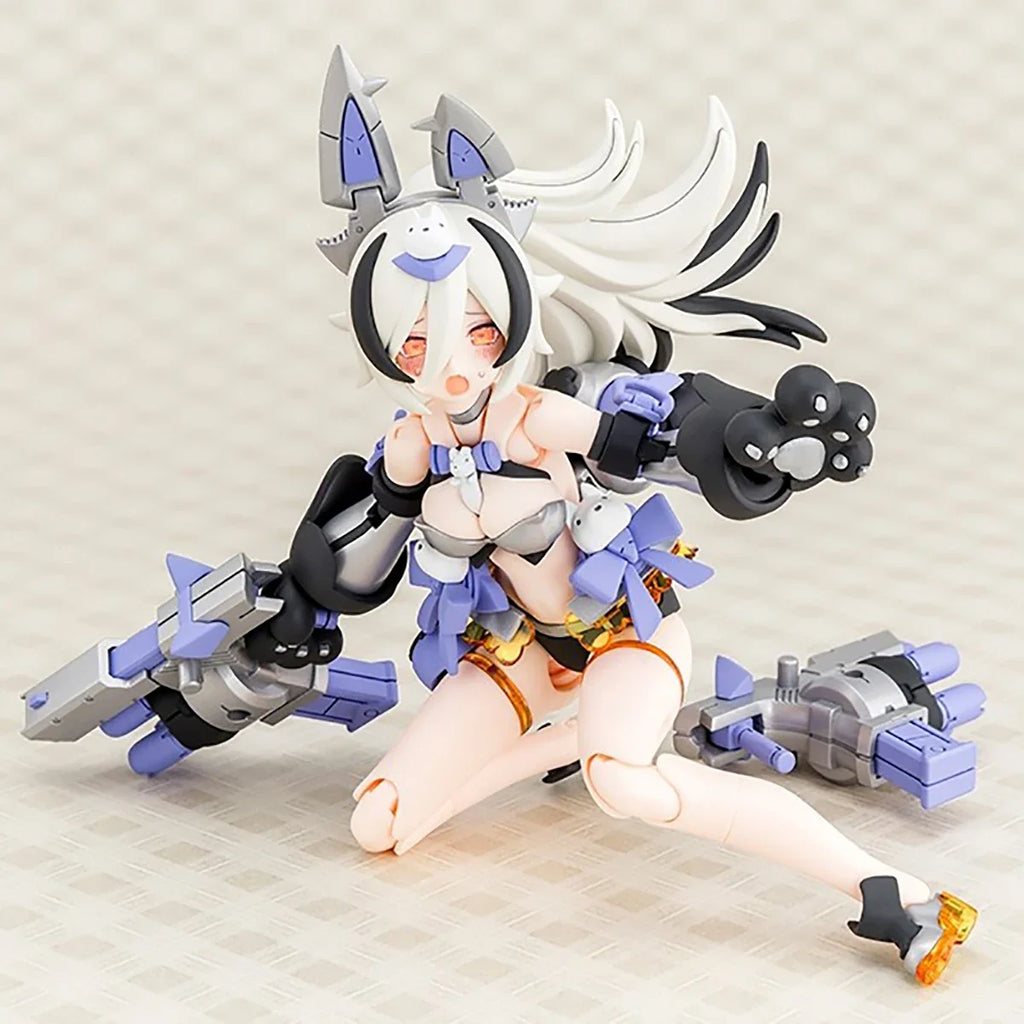 Original Genuine Kotobukiya Model Kits Megami Device PUNI☆MOFU Gin Lang 1/1 H=160mm Assembly Model Action Cute Toy Mecha Girl