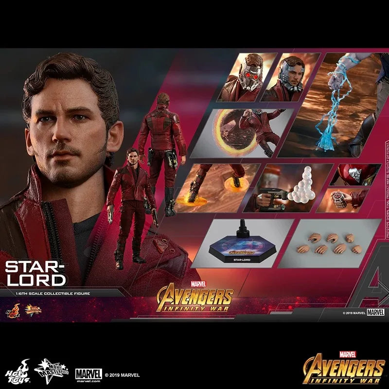 Hot Original Hottoys HT MMS539 Marvel Avengers 3 Infinity War Star Lord 3.0 Cartoon Action Figure Modell Spielzeug Desktop Kollektion