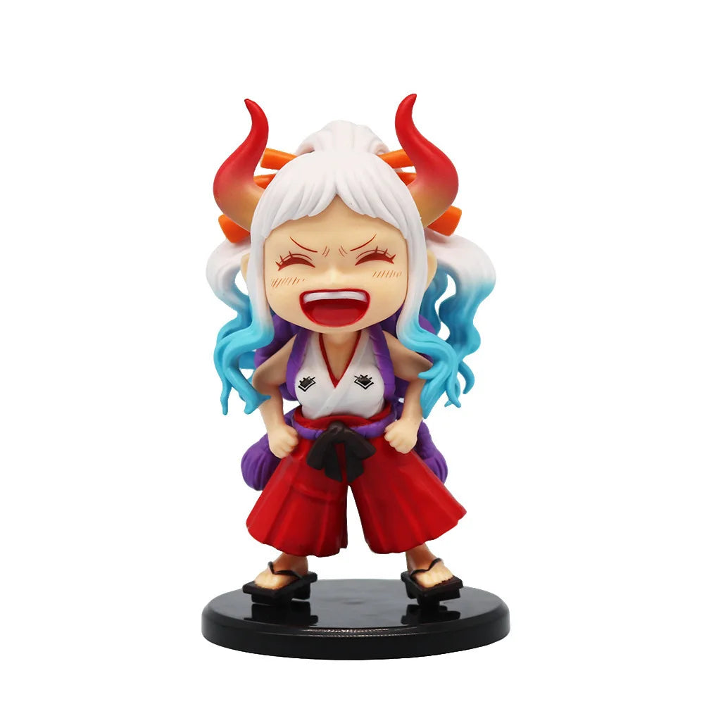 One Piece Navigation King Q sitting posture Luffy Solon Shan Zhi hand-made tide play doll model car ornaments