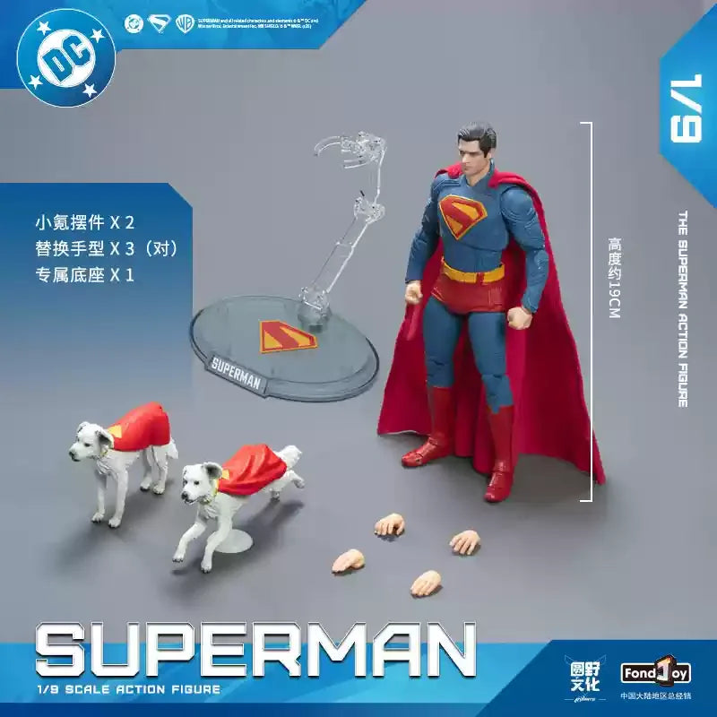 Fondjoy Superman 1/9 Scale War Damage Version Action Figure Collectible Model Statue Gift for Collectors