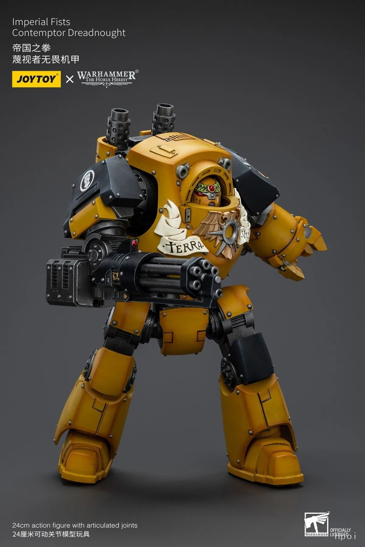【Original】JOYTOY 1/18 Action Figure Warhammer 40K Imperial Fists Contemptor Dreadnought Model Toy Collection