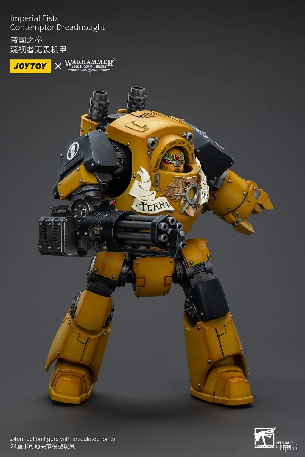 【Original】JOYTOY 1/18 Action Figure Warhammer 40K Imperial Fists Contemptor Dreadnought Model Toy Collection