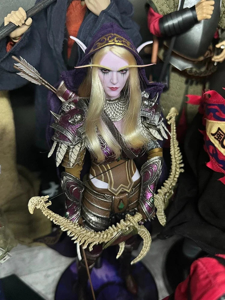 In Stock Genuine Shark Toys Sylvanas Windrunner Figure 1/6 Game World Of Warcraft Action Figurine Model Toy Xmas Gift Ornament