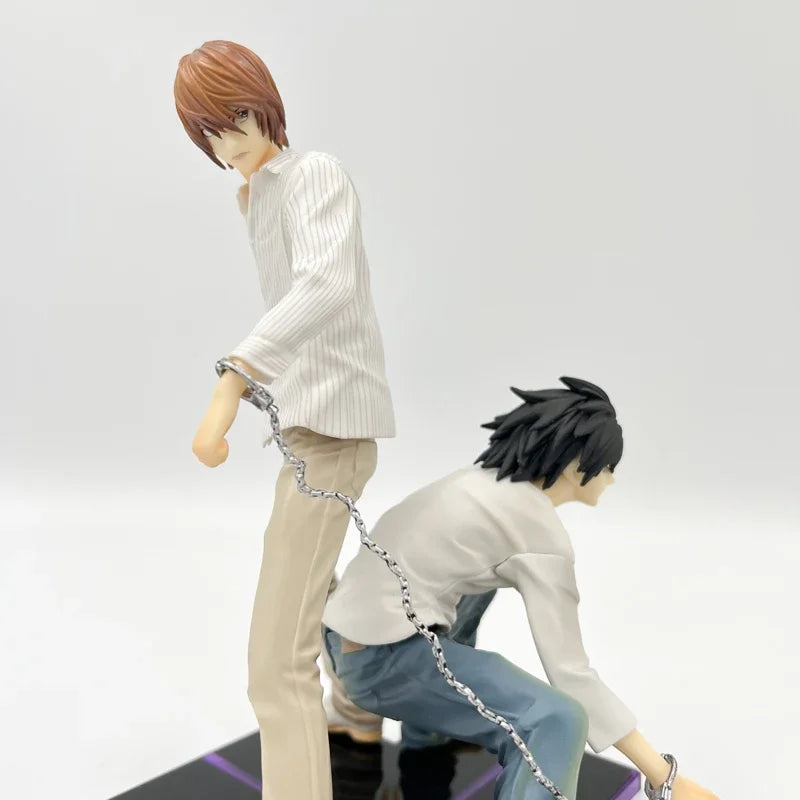 24cm Death Note Anime Figure Light Yagami L Action Figure 1160# Yagami Light 1200# L Lawliet Figurine Collectible Model Doll Toy