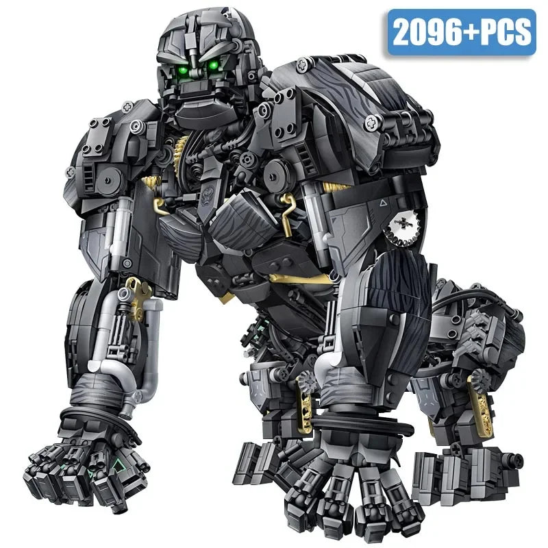 2086PCS MOC Mechanical Gorilla City Technical Transformation Robot Model Building Blocks DIY Bricks Toys For Childrens Boys Gift