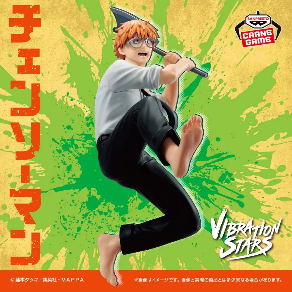 In Stock Original BANPRESTO VIBRATION STARS Chainsaw Man Denji Figure Anime Model Genuine Boxed Toy