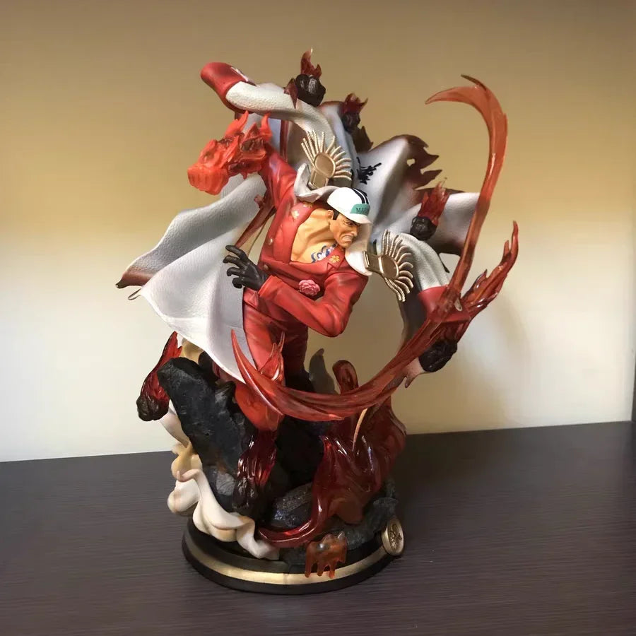 One Piece Anime Figure The 3 Admirals Akainu Sakazuki Battle Ver. Gk Pvc Action Statue Collectible Model Kids Toys Doll Gift