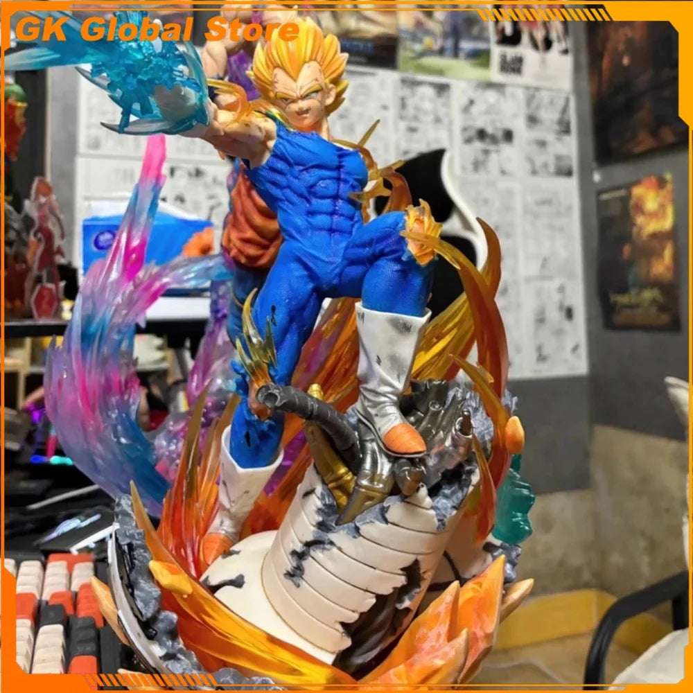 41cm New Dragon Ball Vegeta IV Anime Figure Peripheral Model Statue Replaceable Header Desktop Decoration Ornaments Kid Gift Toy