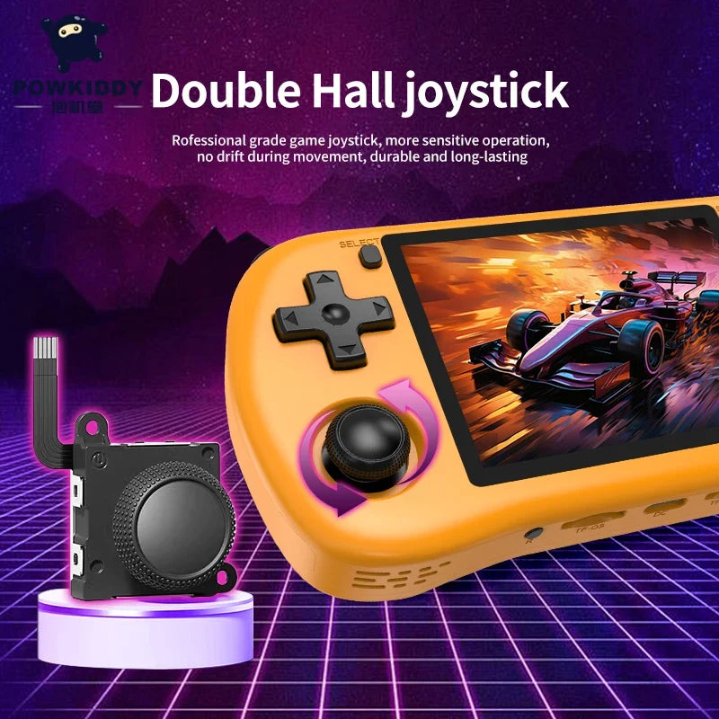 Powkiddy X35h 128G Retro Gaming Handheld 3.5 Inch IPS Screen Linux System 3000mAh Battery Children Gift Console