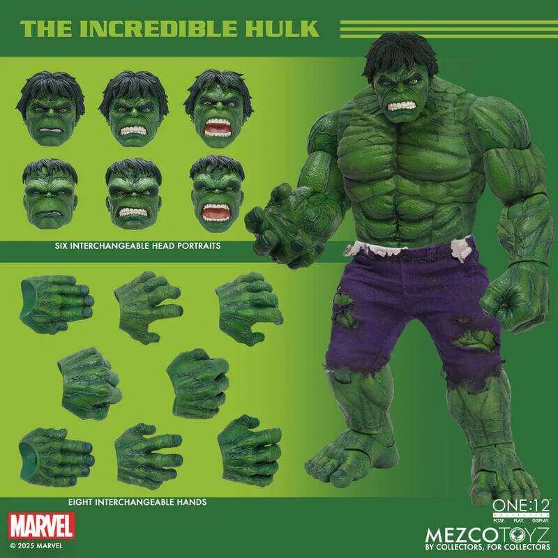 Vorverkauf 1/12 Maßstab Actionfiguren 19cm Puppen Bewegliche Gelenke Unbesiegbarer Hulk Modell für 6inch Mezco Soldat Ornament Deko