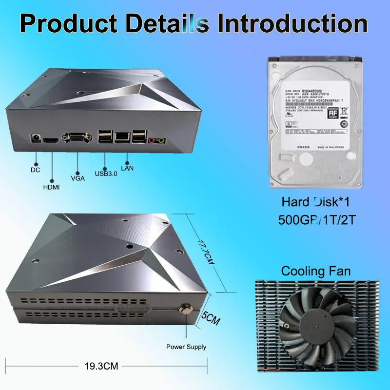 Loaded 70000+ Games 2TB P88 Retro Game Console for Wii PS2 DC PSP GAMECUBE Plug-and-Play On TV Win11&Batocera39 Children's Gift