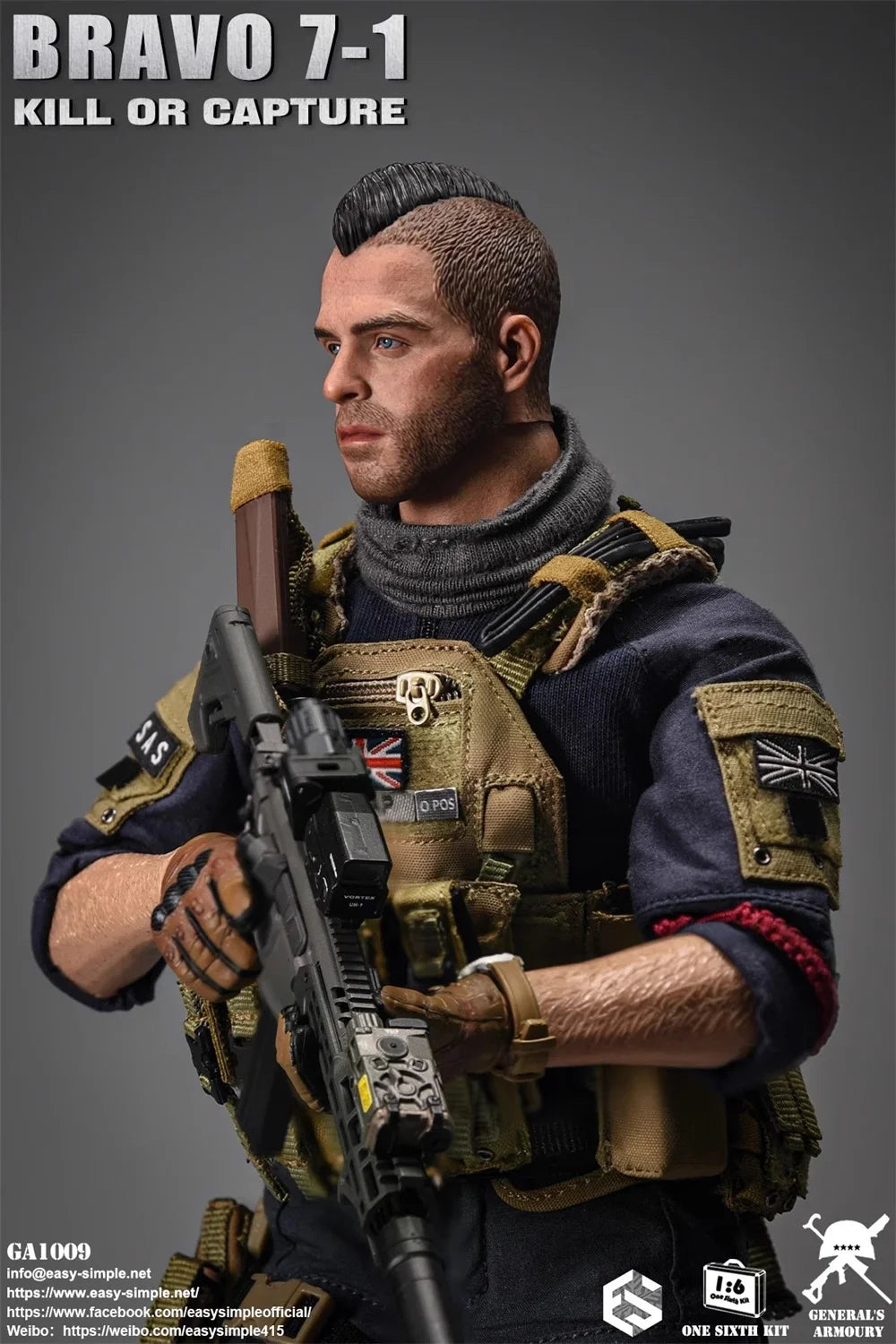 1/6 ES GA1009 The British Soldier Doll Duty Man The Call Full Set Bewegliche Actionfigur SAS Für Fans Sammeln EINFACH&SIMPLE