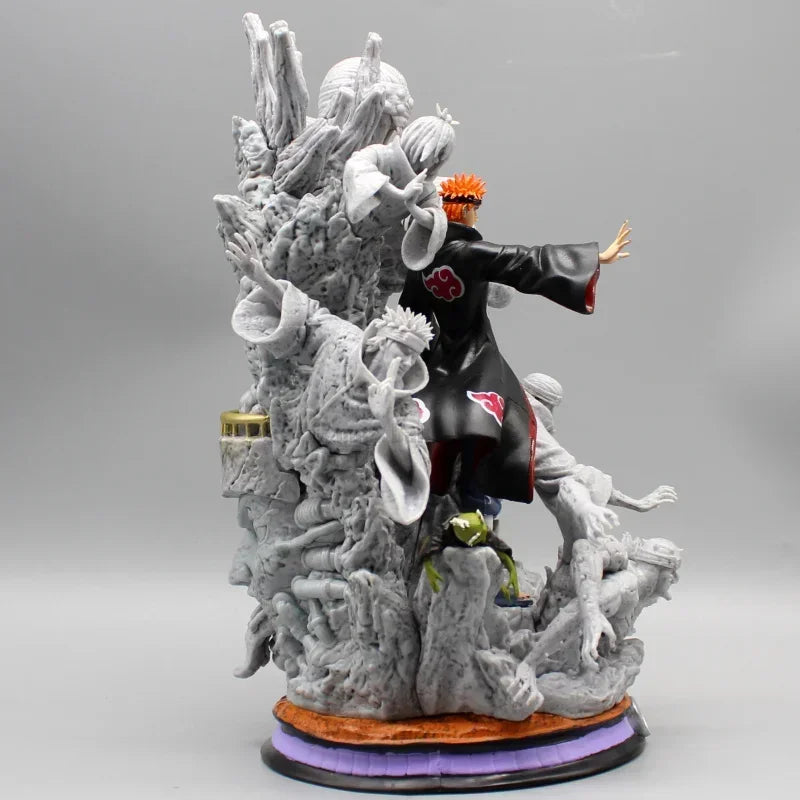 Naruto Anime Figure Akatsuki Pain 27cm Gk Figurine Pvc Statue Model Doll Ornament Collectible Desk Decora Toys Kids Xmas Gifts