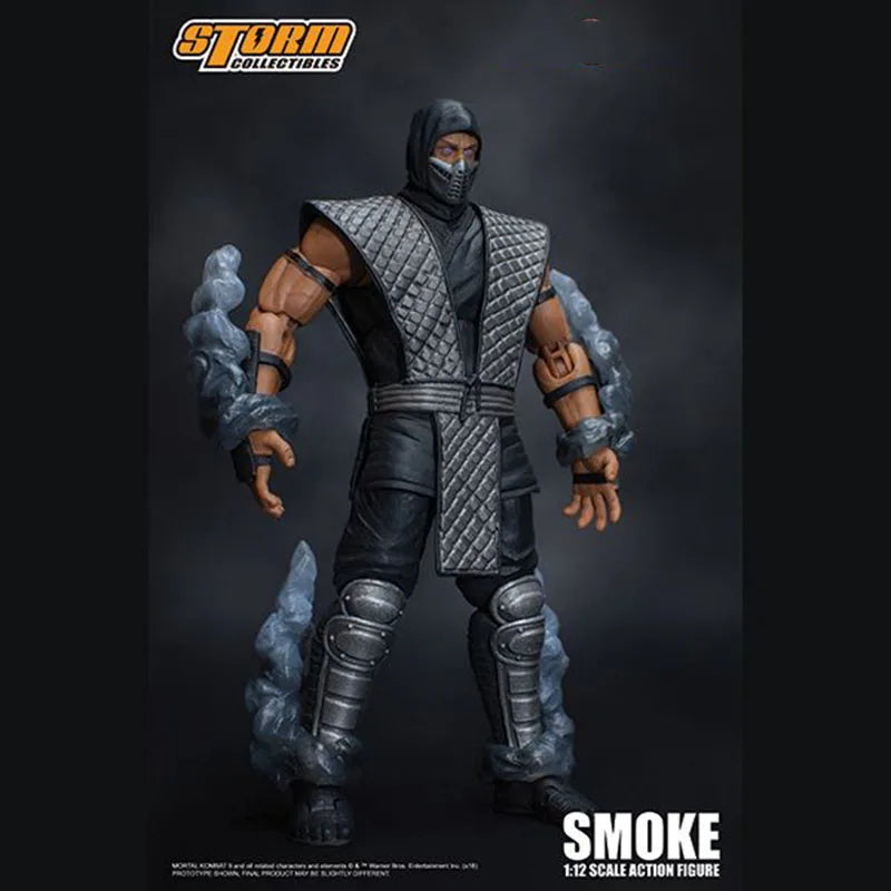 Storm Toys 1/12 Noob Saibot Rain Ermac Fighting Game Doll Series Men Soldier 6'' Action Figure Best Boys Collection Gift