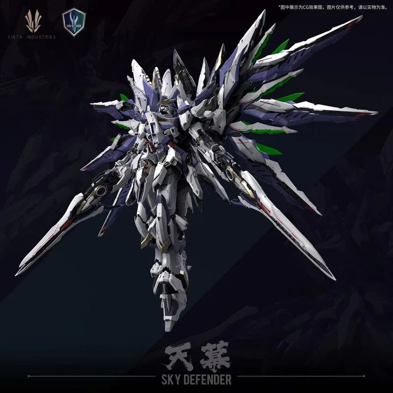 Heiß auf Lager EINTA INDUSTRIES SKY DEFENDER Level-Ultimate NPCM-017 1/72 Bausatz Modell Mecha Modell PVC Spielzeug Übergroße Mecha