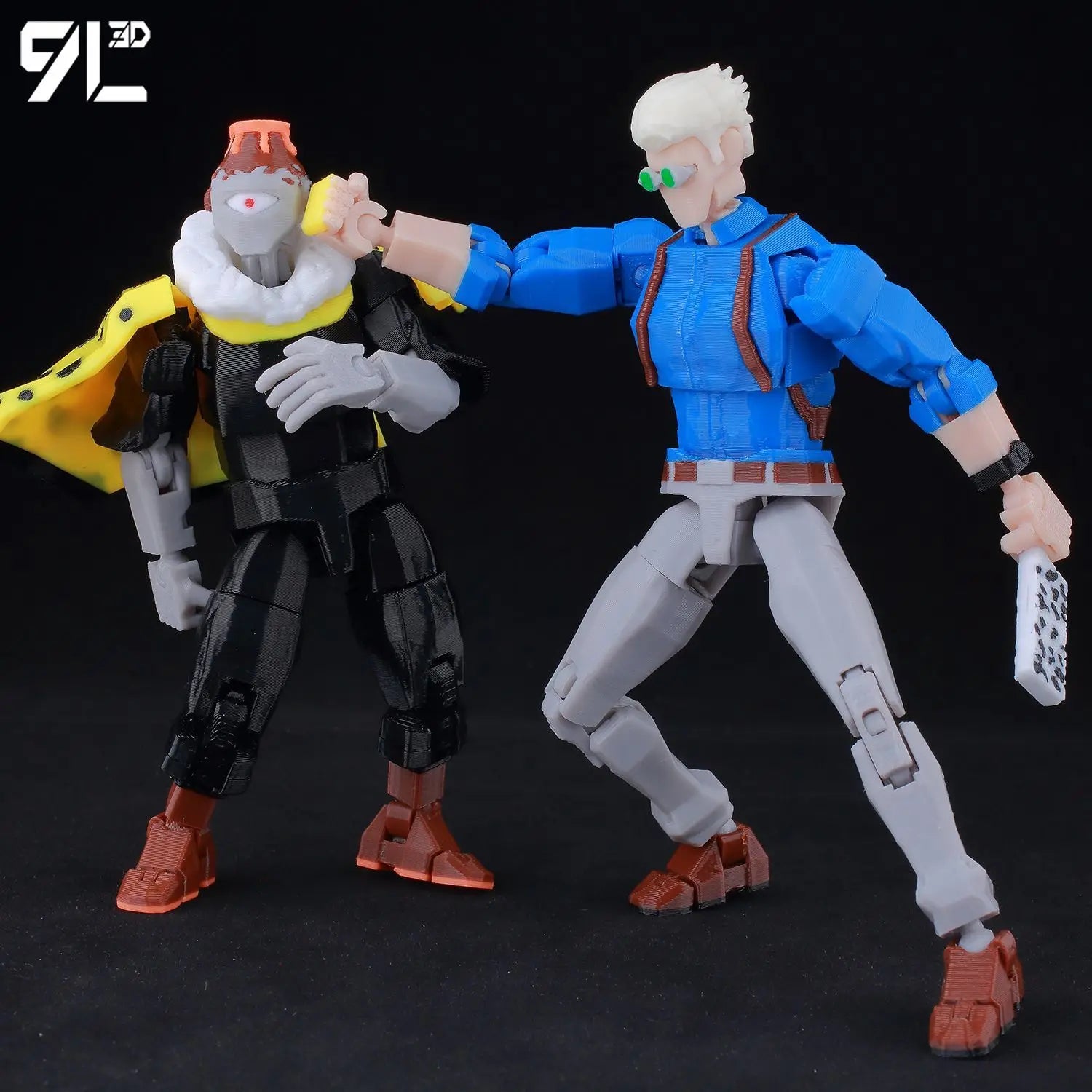 9L3D Printed Anime Naruto Jujutsu Kaisen One Piece Characters Lucky13 Dummy Action Figures Multi-Jointed T13 Mannequin Toys